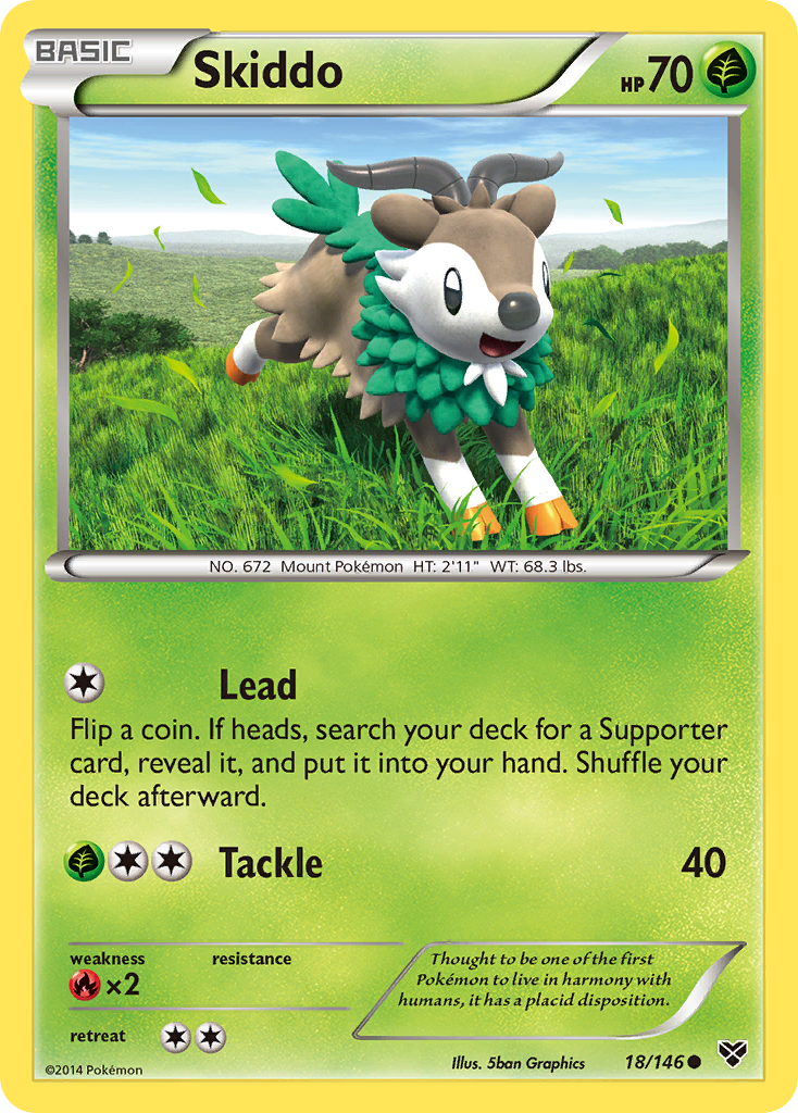 Skiddo (18/146) [XY: Base Set] | Exor Games Dartmouth