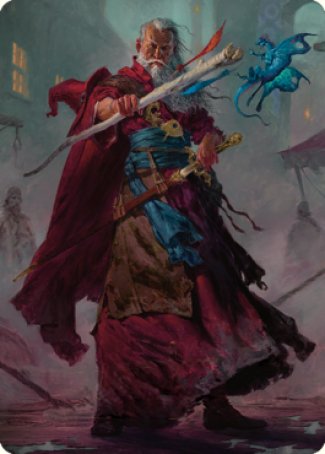 Elminster Art Card (64) [Commander Legends: Battle for Baldur's Gate Art Series] | Exor Games Dartmouth