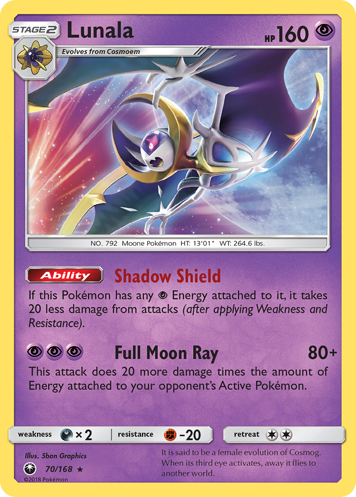 Lunala (70/168) [Sun & Moon: Celestial Storm] | Exor Games Dartmouth