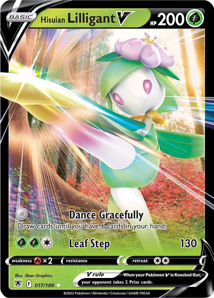 Hisuian Lilligant V (017/189) [Sword & Shield: Astral Radiance] | Exor Games Dartmouth