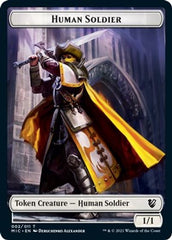 Eldrazi Spawn // Human Soldier Double-sided Token [Innistrad: Midnight Hunt Commander] | Exor Games Dartmouth