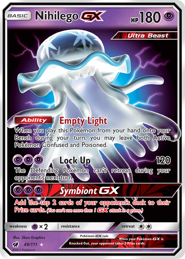 Nihilego GX (49/111) [Sun & Moon: Crimson Invasion] | Exor Games Dartmouth