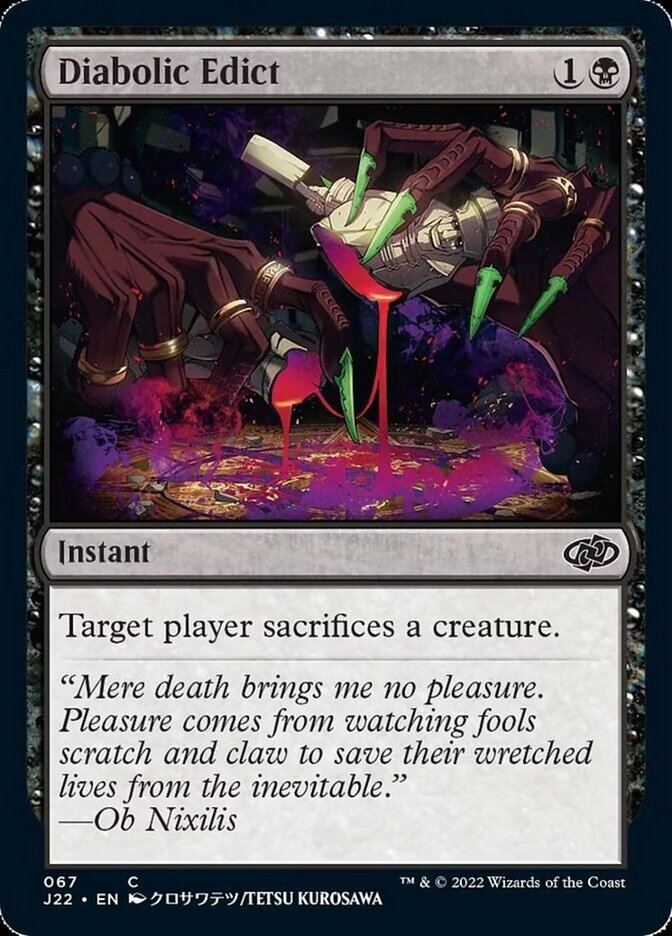 Diabolic Edict [Jumpstart 2022] | Exor Games Dartmouth