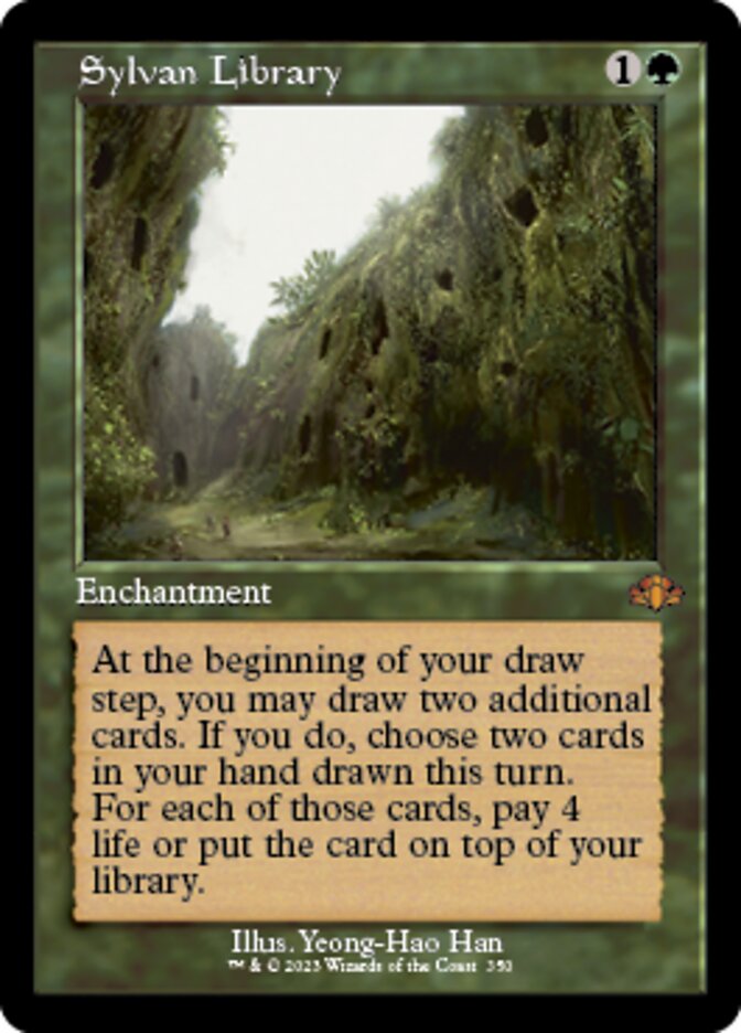 Sylvan Library (Retro) [Dominaria Remastered] | Exor Games Dartmouth