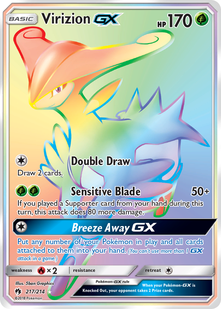 Virizion GX (217/214) [Sun & Moon: Lost Thunder] | Exor Games Dartmouth