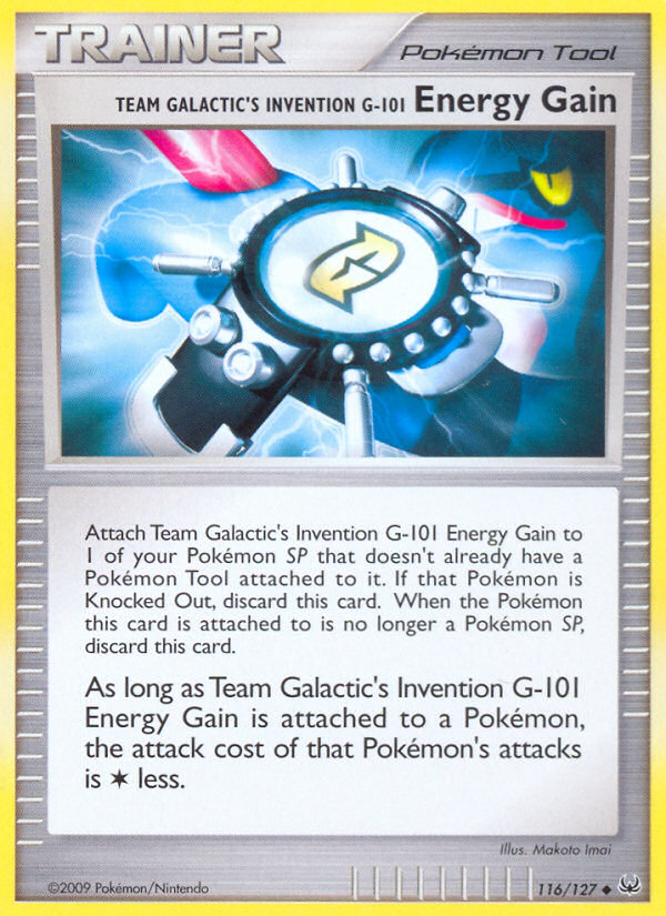 Team Galactic's Invention G-101 Energy Gain (116/127) [Platinum: Base Set] | Exor Games Dartmouth