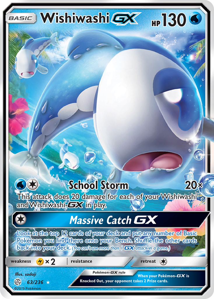 Wishiwashi GX (63/236) [Sun & Moon: Cosmic Eclipse] | Exor Games Dartmouth