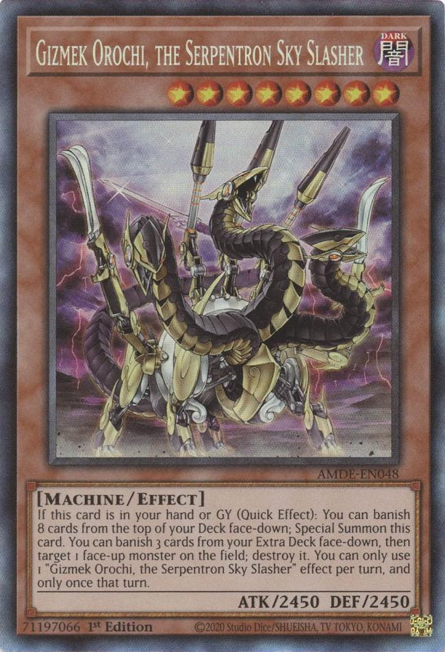 Gizmek Orochi, the Serpentron Sky Slasher [AMDE-EN048] Collector's Rare | Exor Games Dartmouth