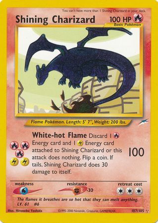 Shining Charizard (107/105) [Neo Destiny Unlimited] | Exor Games Dartmouth