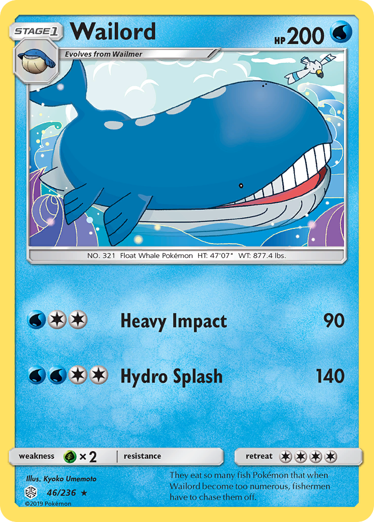 Wailord (46/236) [Sun & Moon: Cosmic Eclipse] | Exor Games Dartmouth