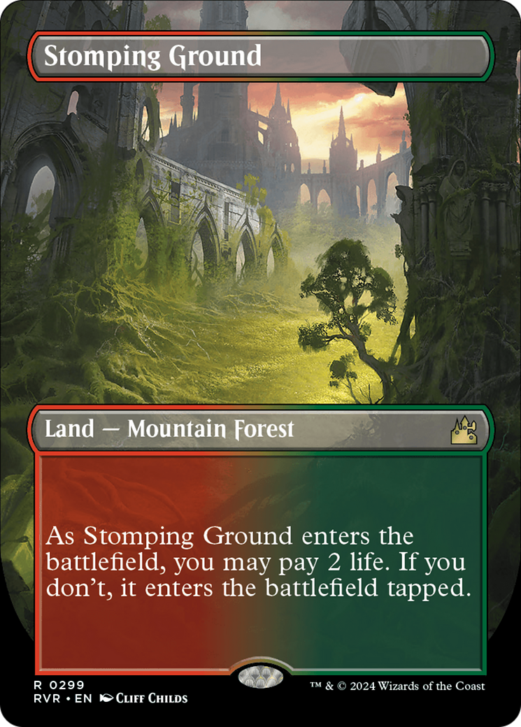 Stomping Ground (Borderless) [Ravnica Remastered] | Exor Games Dartmouth