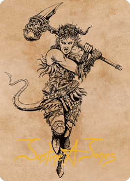 Karlach, Fury of Avernus Art Card (54) (Gold-Stamped Signature) [Commander Legends: Battle for Baldur's Gate Art Series] | Exor Games Dartmouth