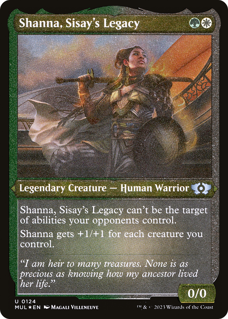 Shanna, Sisay's Legacy (Foil Etched) [Multiverse Legends] | Exor Games Dartmouth