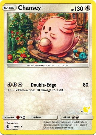 Chansey (46/68) (Pikachu Stamp #47) [Battle Academy 2020] | Exor Games Dartmouth