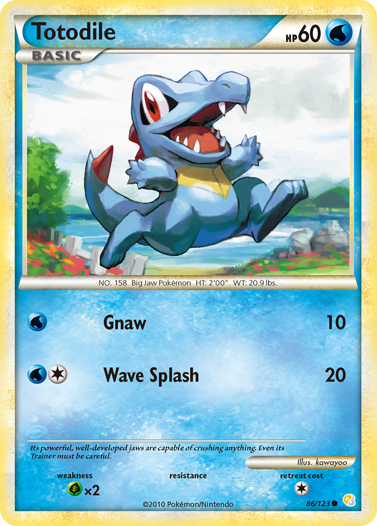 Totodile (86/123) [HeartGold & SoulSilver: Base Set] | Exor Games Dartmouth