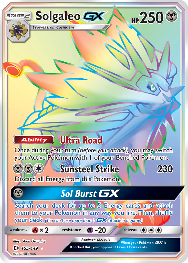 Solgaleo GX (155/149) [Sun & Moon: Base Set] | Exor Games Dartmouth