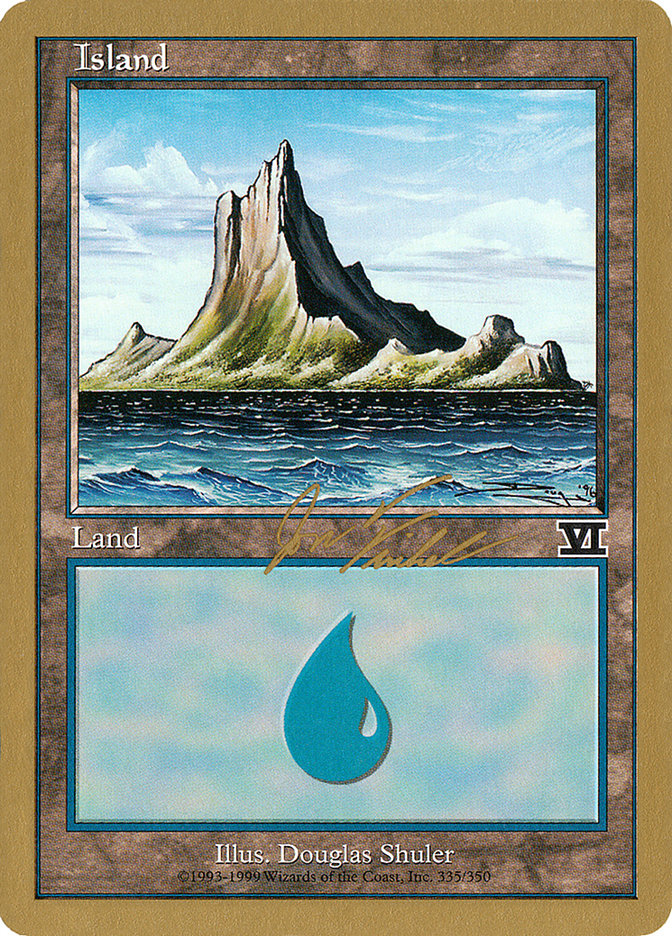 Island (jf335) (Jon Finkel) [World Championship Decks 2000] | Exor Games Dartmouth