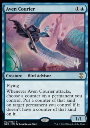 Aven Courier (Promo Pack) [Streets of New Capenna Commander Promos] | Exor Games Dartmouth