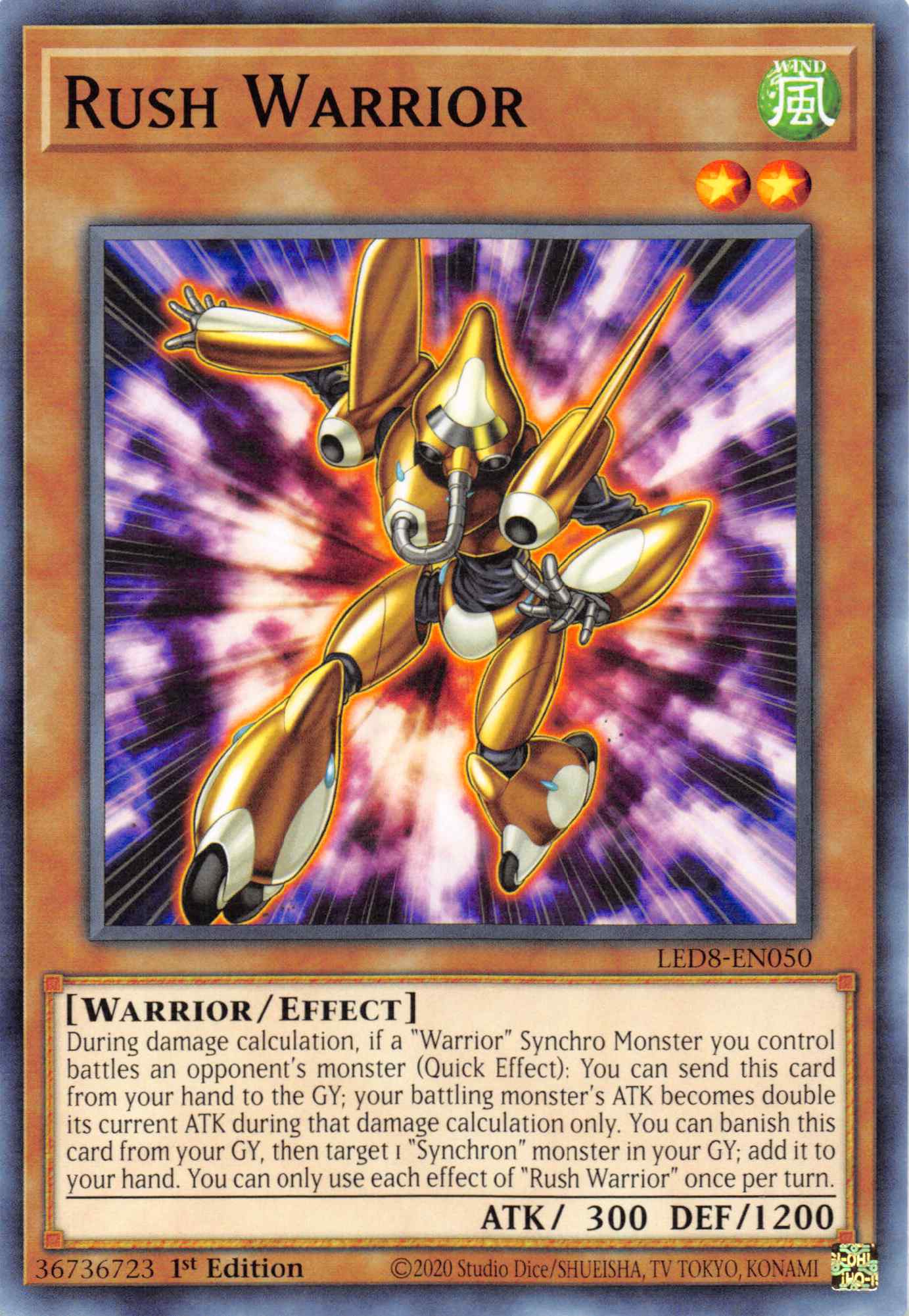 Rush Warrior [LED8-EN050] Common | Exor Games Dartmouth
