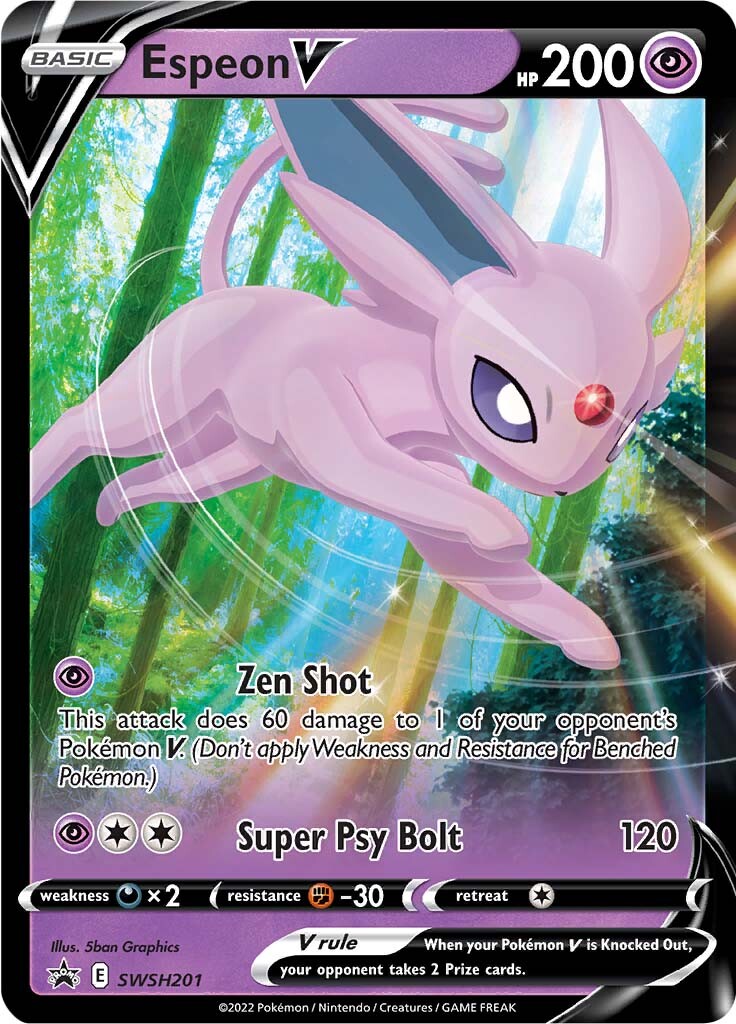 Espeon V (SWSH201) [Sword & Shield: Black Star Promos] | Exor Games Dartmouth