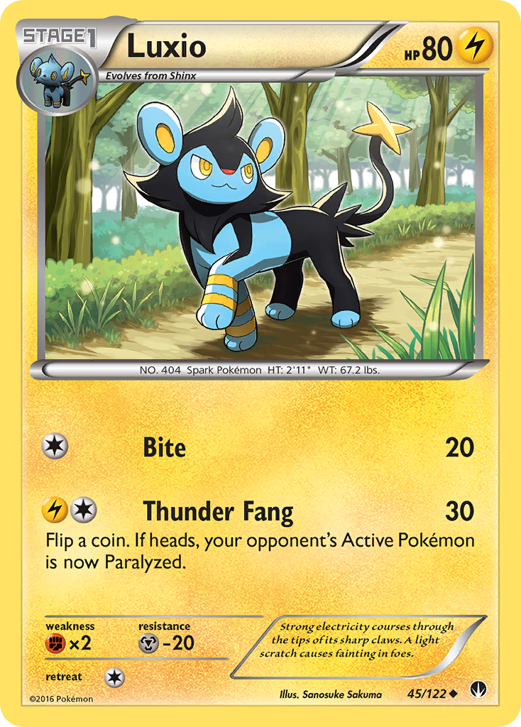 Luxio (45/122) [XY: BREAKpoint] | Exor Games Dartmouth