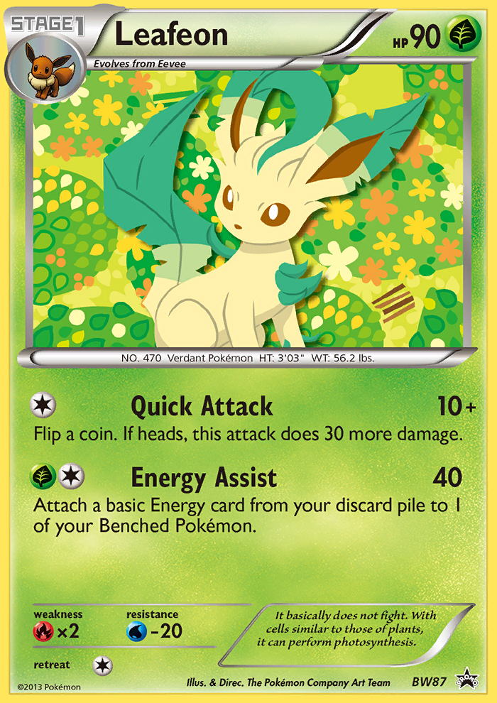 Leafeon (BW87) [Black & White: Black Star Promos] | Exor Games Dartmouth