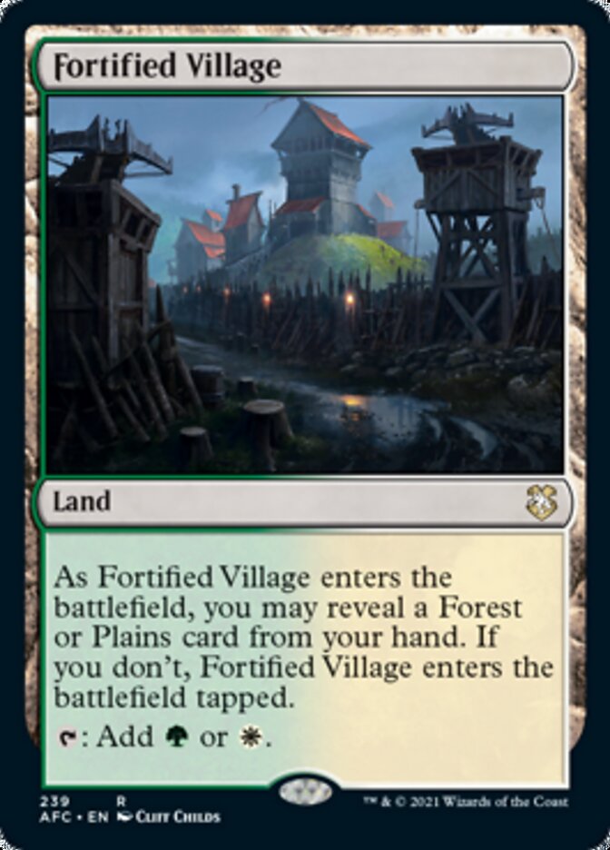 Fortified Village [Dungeons & Dragons: Adventures in the Forgotten Realms Commander] | Exor Games Dartmouth