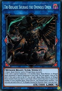 Tri-Brigade Shuraig the Ominous Omen [PHRA-EN048] Secret Rare | Exor Games Dartmouth