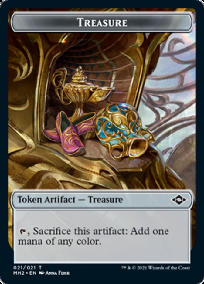 Treasure Token (#21) // Zombie Token [Modern Horizons 2 Tokens] | Exor Games Dartmouth