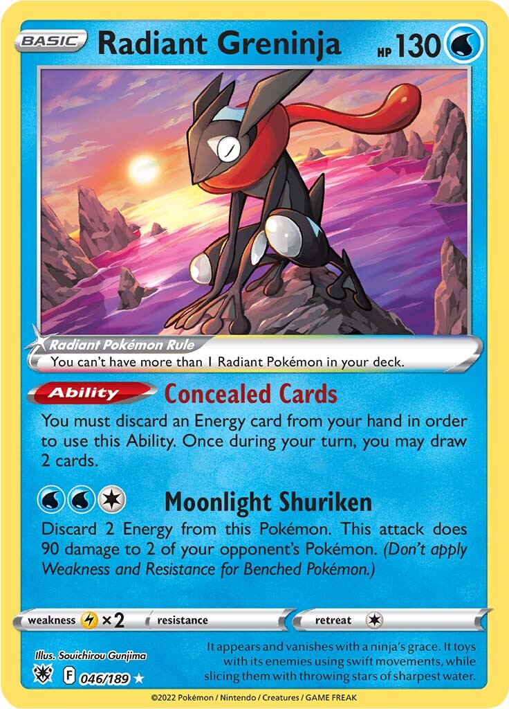 Radiant Greninja (046/189) [Sword & Shield: Astral Radiance] | Exor Games Dartmouth