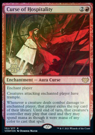 Curse of Hospitality [Innistrad: Crimson Vow Prerelease Promos] | Exor Games Dartmouth