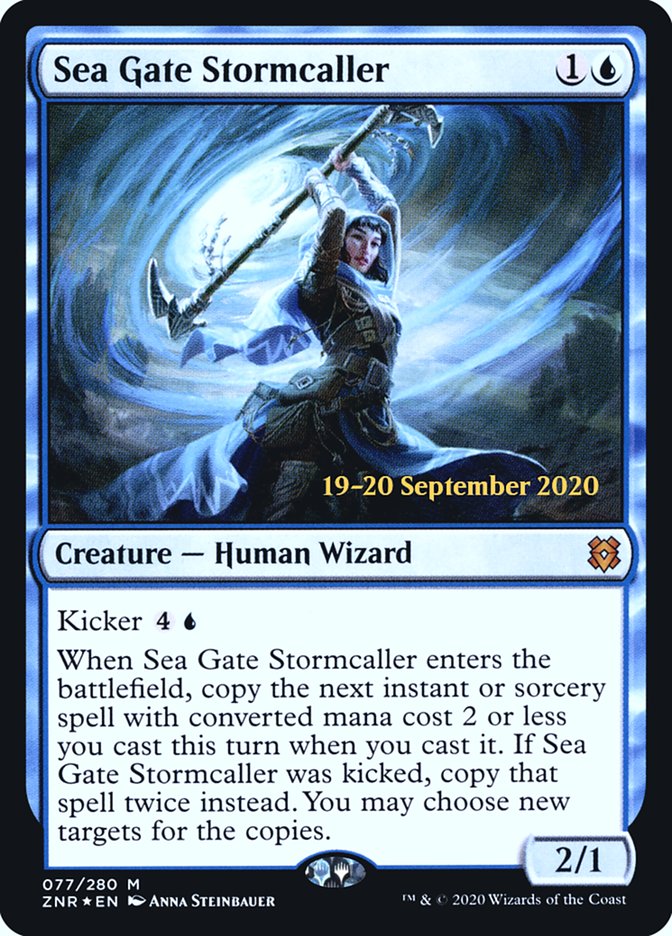 Sea Gate Stormcaller  [Zendikar Rising Prerelease Promos] | Exor Games Dartmouth