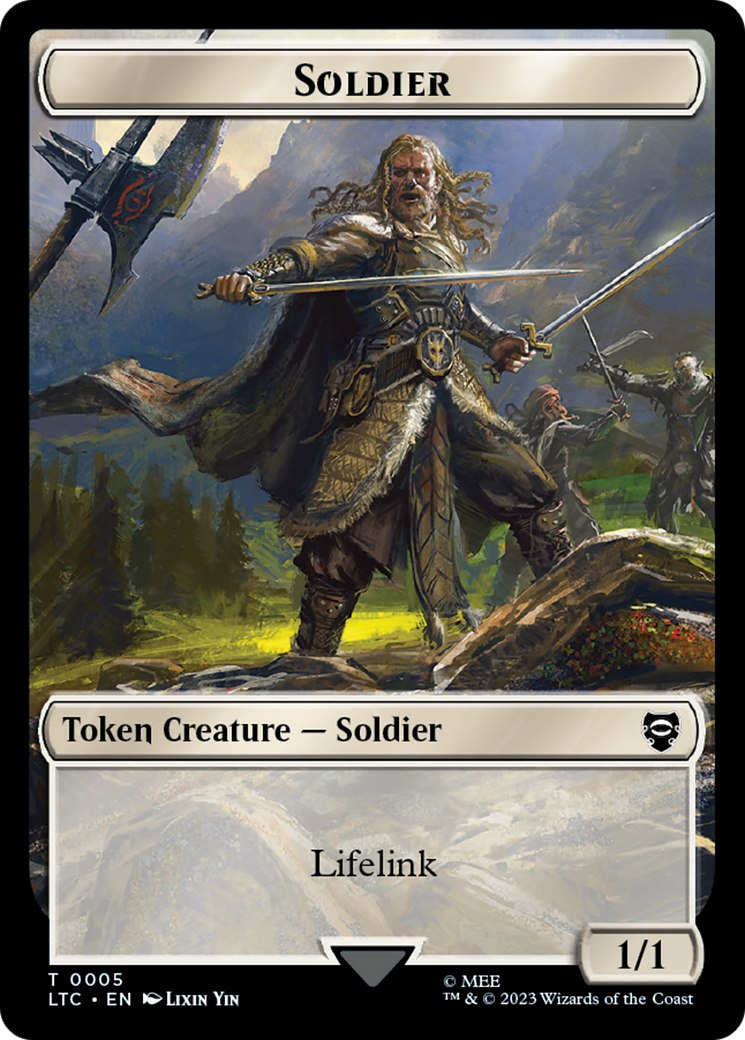 Soldier // Food Token [The Lord of the Rings: Tales of Middle-Earth Commander Tokens] | Exor Games Dartmouth