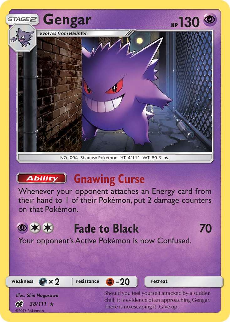 Gengar (38/111) [Sun & Moon: Crimson Invasion] | Exor Games Dartmouth