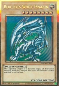 Blue-Eyes White Dragon [MAGO-EN001] Gold Rare | Exor Games Dartmouth