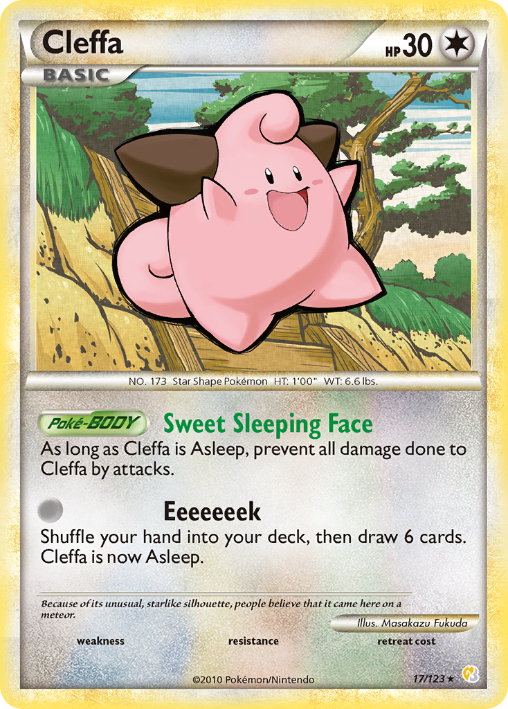 Cleffa (17/123) [HeartGold & SoulSilver: Base Set] | Exor Games Dartmouth