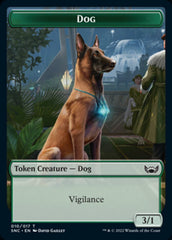 Ogre Warrior // Dog Double-sided Token [Streets of New Capenna Tokens] | Exor Games Dartmouth