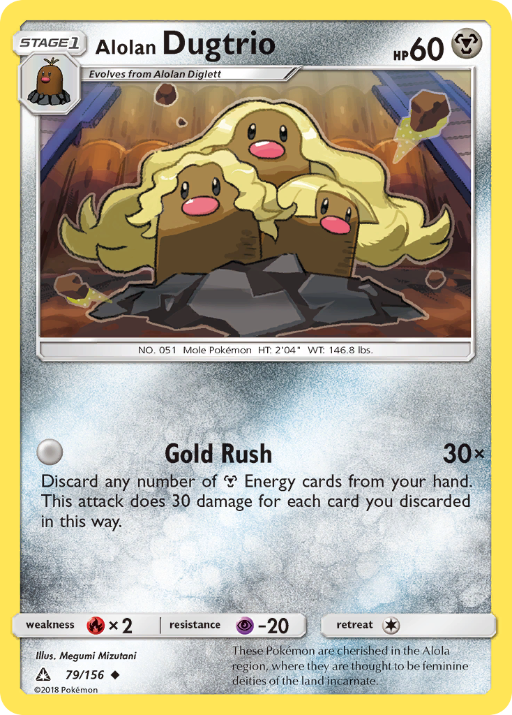 Alolan Dugtrio (79/156) [Sun & Moon: Ultra Prism] | Exor Games Dartmouth