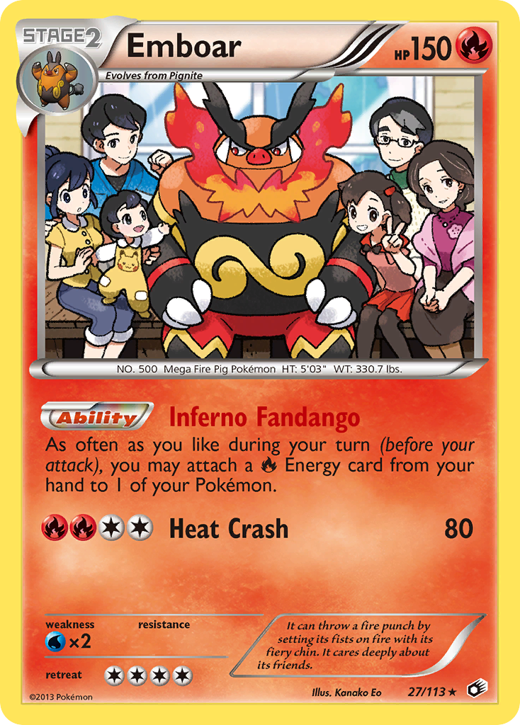 Emboar (27/113) [Black & White: Legendary Treasures] | Exor Games Dartmouth