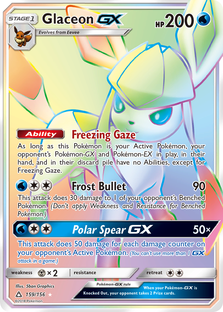 Glaceon GX (159/156) [Sun & Moon: Ultra Prism] | Exor Games Dartmouth