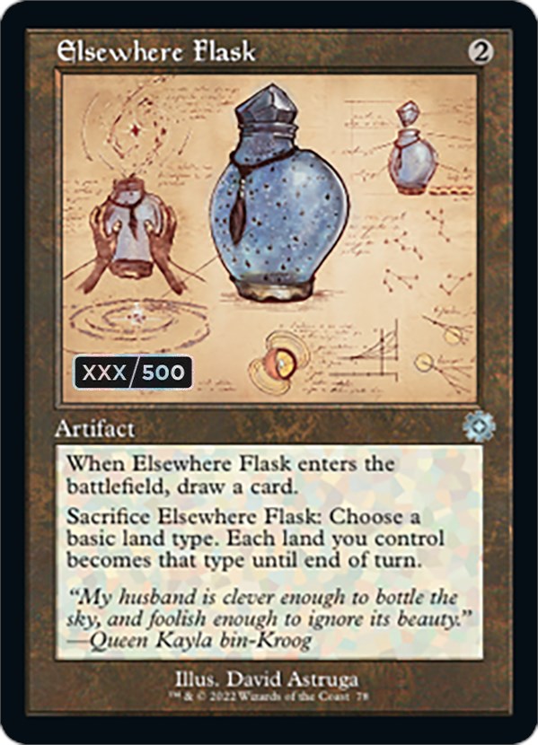 Elsewhere Flask (Retro Schematic) (Serial Numbered) [The Brothers' War Retro Artifacts] | Exor Games Dartmouth