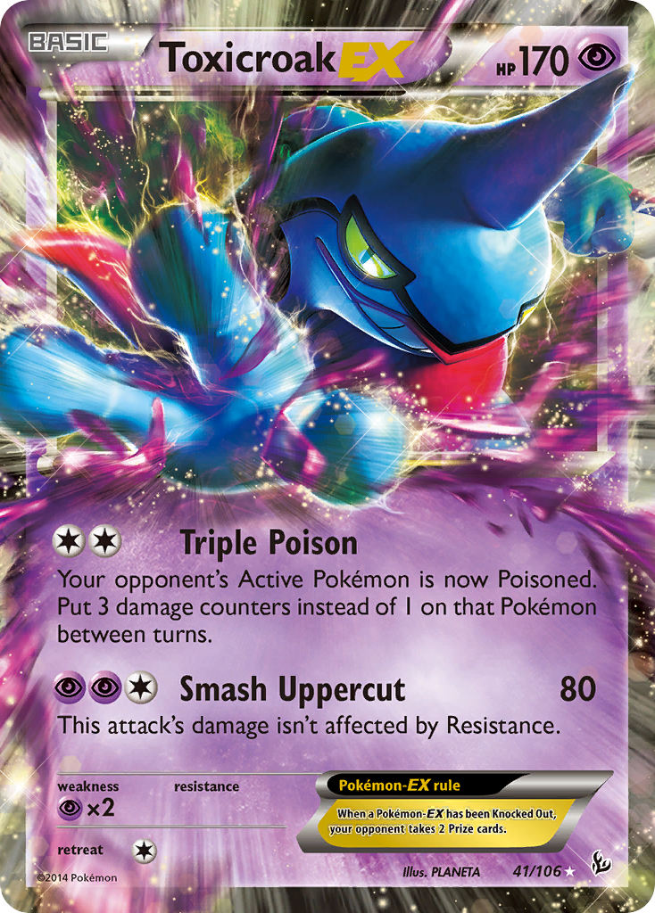 Toxicroak EX (41/106) [XY: Flashfire] | Exor Games Dartmouth