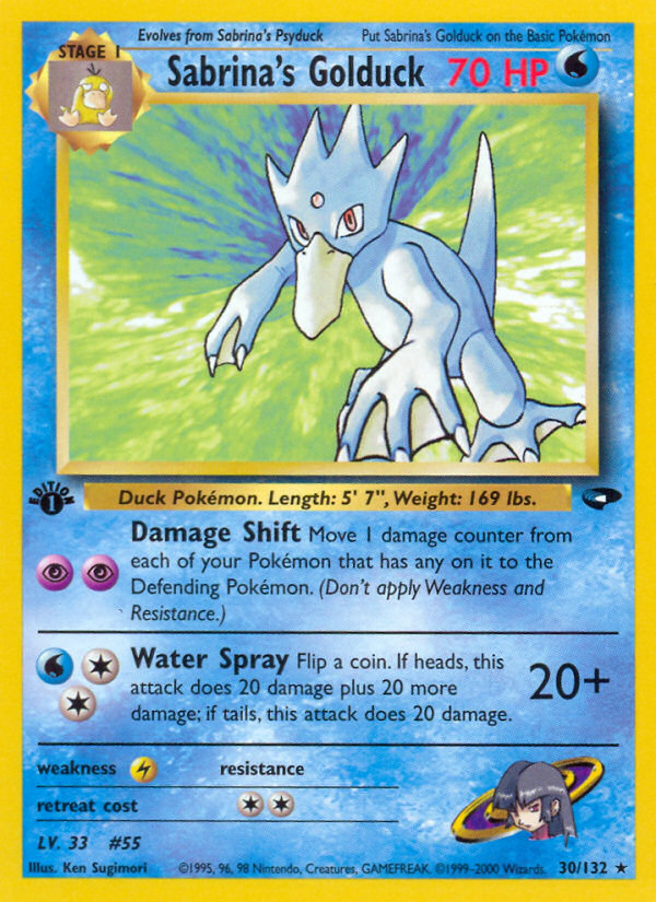 Sabrina's Golduck (30/132) [Gym Challenge 1st Edition] | Exor Games Dartmouth