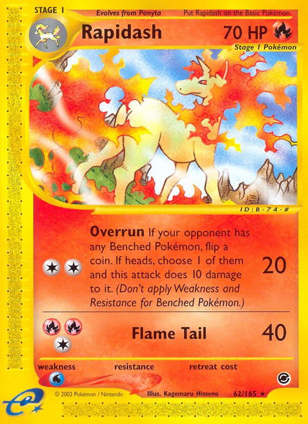 Rapidash (62/165) [Expedition: Base Set] | Exor Games Dartmouth