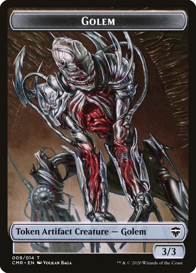 Golem // The Monarch Token [Commander Legends Tokens] | Exor Games Dartmouth