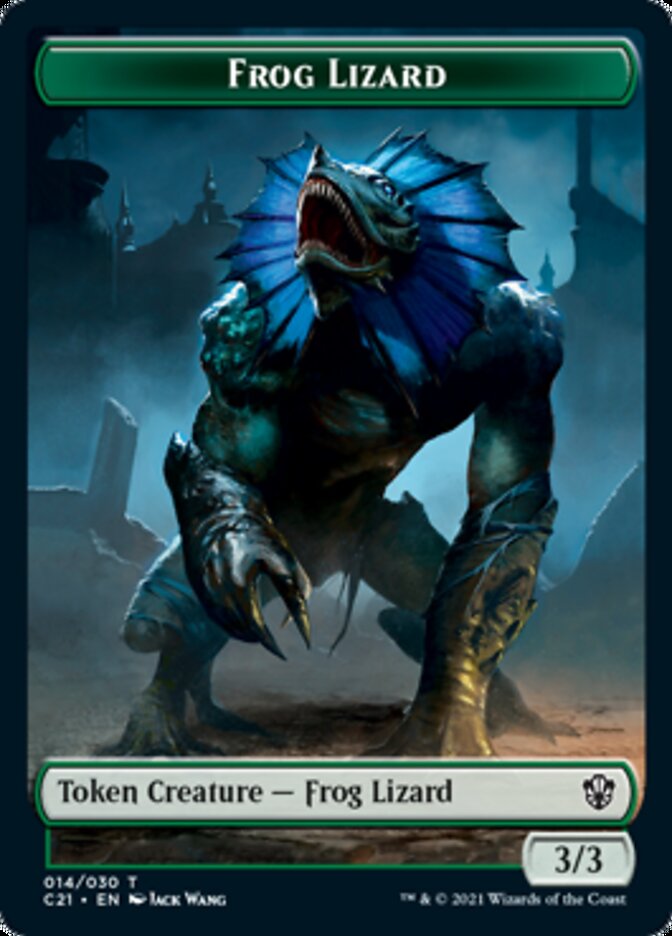 Frog Lizard // Elephant Token [Commander 2021 Tokens] | Exor Games Dartmouth