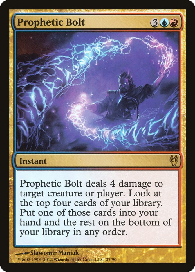 Prophetic Bolt [Duel Decks: Izzet vs. Golgari] | Exor Games Dartmouth