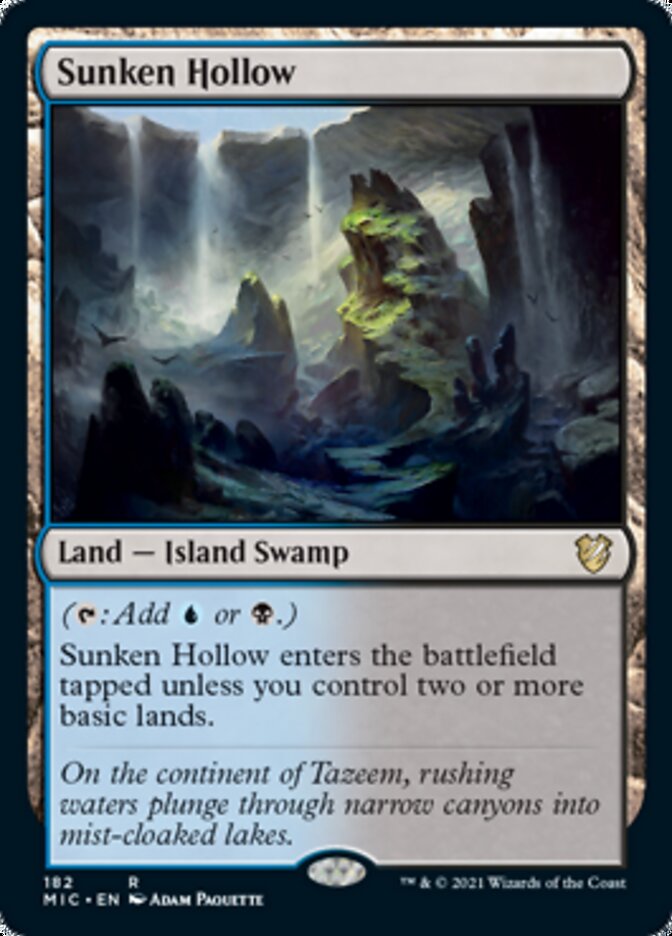 Sunken Hollow [Innistrad: Midnight Hunt Commander] | Exor Games Dartmouth