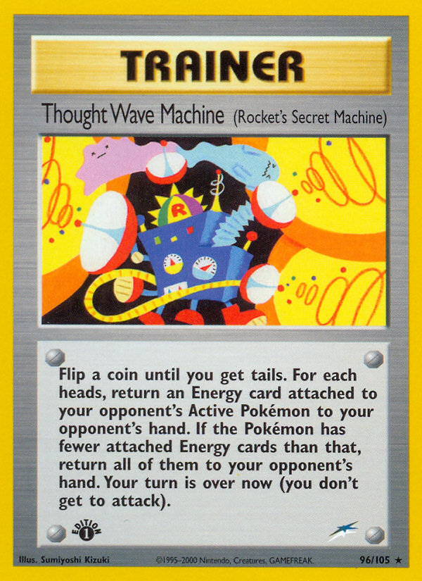 Thought Wave Machine (96/105) (Rocket's Secret Machine) [Neo Destiny 1st Edition] | Exor Games Dartmouth