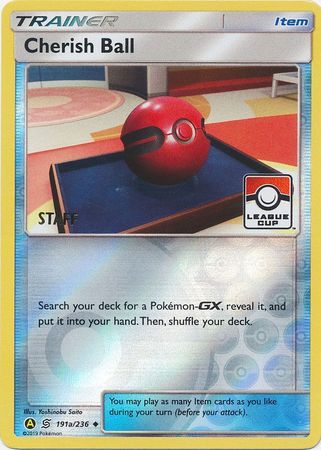 Cherish Ball (191a/236) (League Promo Staff) [Sun & Moon: Unified Minds] | Exor Games Dartmouth
